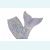 Хвост русалки серебряного цвета австралийский с купальником