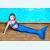 Хвост русалки синего цвета австралийский Люкс с чешуей + купальник