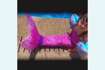 Розово-фиолетовый хвост и фото от Дианы