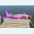 Хвост русалки для плавания+купальник розового цвета модели премиум