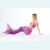 Хвост русалки Малибу фиолетовый с чешуей + купальник
