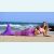 Хвост русалки фиолетовый с чешуей Люкс Оригинал для плавания