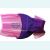 Хвост русалки фиолетовый с воланом, хвост русалки для плавания, волан из прозрачной ткани красиво развивается при плавании