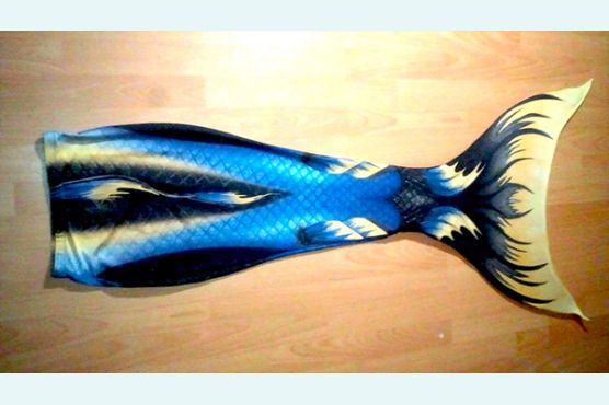 Хвост русалки Delfina 3D Sea Queen синий обзор