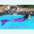 Хвост русалки малиново-фиолетовый с чешуей+купальник класса Люкс